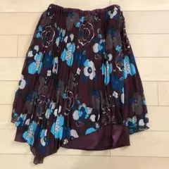 Olive des Olive アシンメトリー　プリーツスカート