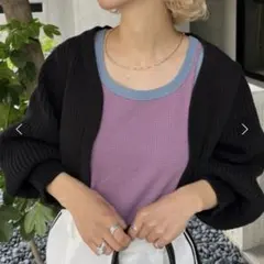 CIAOPANIC ショート丈リブニットボレロのサムネイル