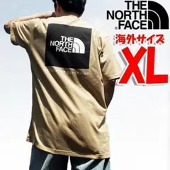 ノースフェイス Tシャツ メンズ 半袖 海外XL 日本3L相当 ベージュ box