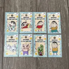 【新品】クレヨンしんちゃん　刺繍ワッペン　全8種類コンプリートセット　セリア