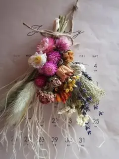 ①　ナチュラルスワッグ　ドライフラワー
