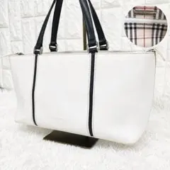 BURBERRYバーバリートートバッグ　ハンドバッグ　レザー　内側ノバチェック