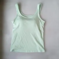 AIRism ブラカップ付きキャミソール M ライトグリーン