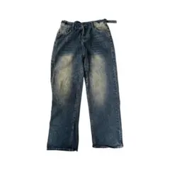 yolo ワイドバギーパンツ　ヴィンテージ加工　y2kグランジ　平成