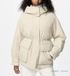 【限定値下げ】UNIQLO　ハイブリッドダウンコート　L　ナチュラル