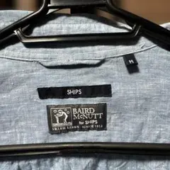 Baird McNutt for SHIPS M アイリッシュリネン シャツ