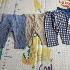 ベビーボトムス3点セット　UNIQLO 7分丈