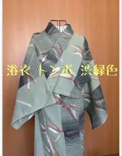 淡渋緑色 トンボ浴衣