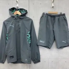 PUMA プーマ トレーニングウェア 上下 セットアップ ジャケット L 灰