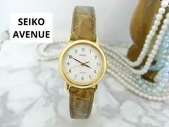 ヴィンテージ　セイコー　SEIKO　AVENUE　ラウンド　レディース　ウォッチ