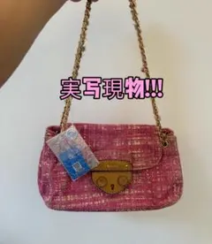 PRADA ツイード チェーンショルダーバッグ