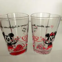 ミッキー・ミニー ハート型コップ 2個セット