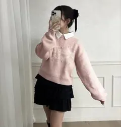 apres jour ジャガードパールニット【ZOZOTOWN限定アイテム】