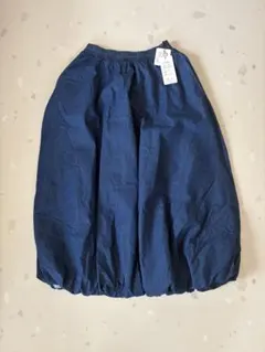 バルーンシルエット フレアスカート ネイビー M-L