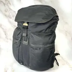 COACH リュック ナイロン レザー ブラック バックパック 大容量