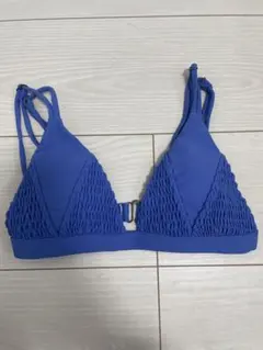 RESERVES 青 リブデザイン 三角ビキニ