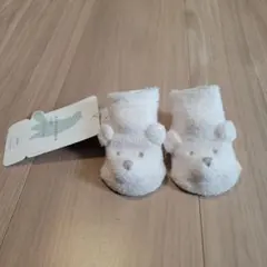 ジェラピケ　ベビー靴下 クマの顔型 7-9ヶ月