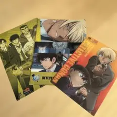 名探偵コナン A4クリアファイル2枚、下敷きセット