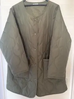 しまむら　キルティングジャケット カーキ　3L