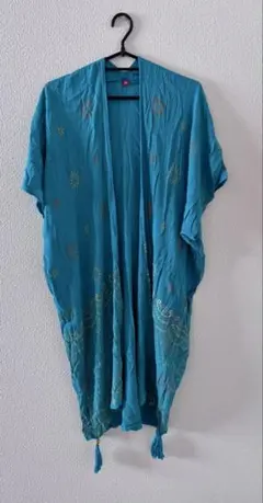 タイムセール中 Anina ターコイズ 刺繍入りカーディガンのサムネイル