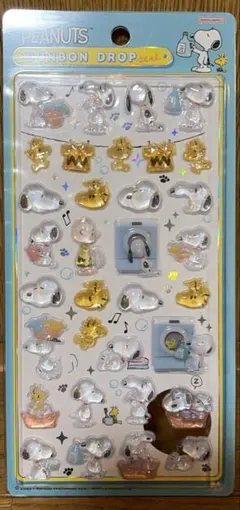 正規品　PEANUTS ボンボンドロップシール スヌーピーランドリー