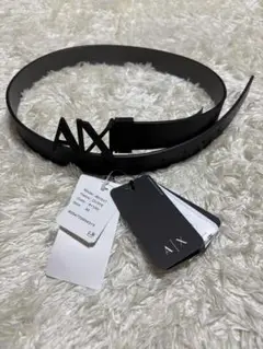 【新品】AX ARMANI アルマーニ ロゴ ブラック ベルト