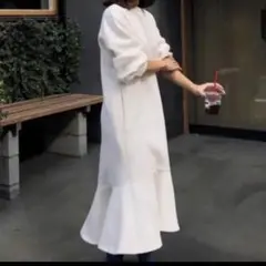 BERTHDAY BASH マーメイドワンピース ロング フリル 裏起毛