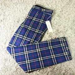 【新品タグ付き】neon sign チェック　パンツ　ネオンサイン　ブルー　46のサムネイル