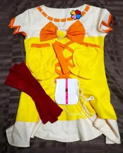 さ*な様 スマイルプリキュア キュアピース 衣装1式 ウィッグ＆靴付き L