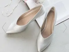 GLOBAL WORK 防水ポインテッドトゥパンプス 253018