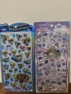 パワーパフガールズうるちゅるポップシール　プチドロップシール　２枚セット　新品