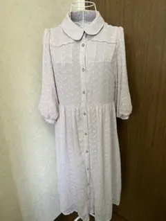 LODISPOTTO ロディスポット　薄紫刺繍花柄ワンピース　美品