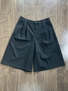 GU タックショーツ ブラック XXL ワイドシルエット 美品 パンツ ショーツ