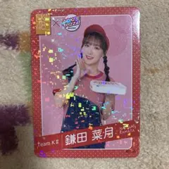 SKE48 鎌田菜月　アオキーズピザ　トレカ　カード