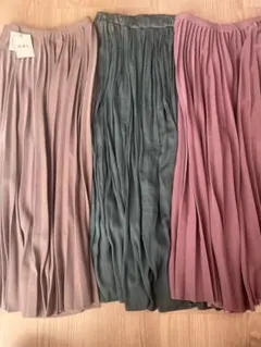 GRLプリーツスカート 3色セット Mサイズ