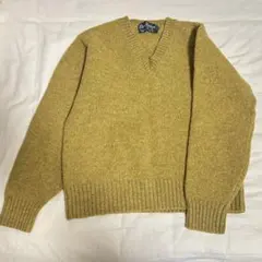 ニット Vネック マスタード