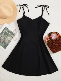 shein タイ付きショルダー キャミドレス