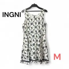 INGNI イング　花柄ワンピース ノースリーブ　Mサイズ