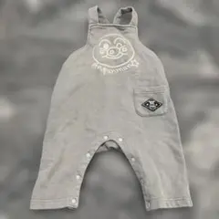 アンパンマン サロペット ロンパース グレー 70サイズ 綿100% 美品