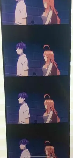 五等分の花嫁　映画特典　生フィルム　中野五月・風太郎セット