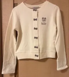 mezzo piano ジュニア　アイボリー カーディガン　150cm