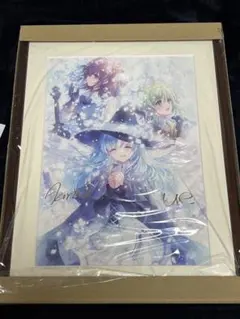 メイドと青透館 直筆サイン入りオーロラアートA3藤ちょこ - メルカリ