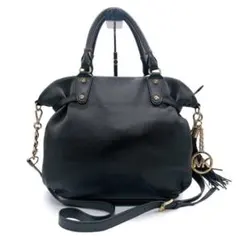 マイケルコース ハンドバッグ シンプル 定番 コンパクト ブラック 黒 レザー