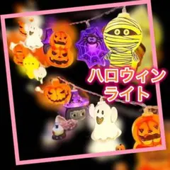 ハロウィン　イルミネーション　LED ライト　電飾　パンプキン オバケ　電池式