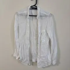 ZARA BASIC ホワイト 長袖シャツ S