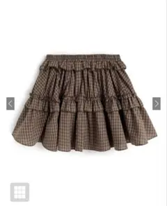 GRL インパン付きチェック柄フリルティアードミニスカート[dk1527]