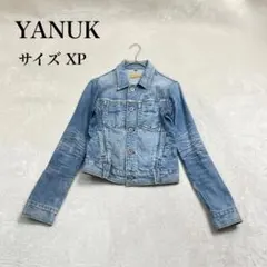 YANUK ヤヌーク デニムジャケット サイズXP ダメージ加工 Gジャン