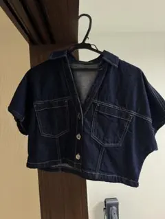 ZARA デニムジャケット 半袖　トップス　デニム