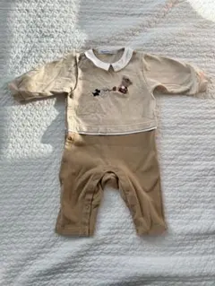 【familiar】ファミリア 襟付きカバーオール ロンパース 70