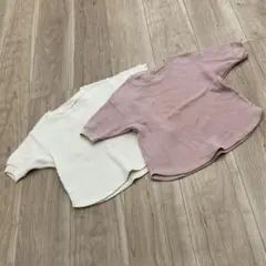 ユニクロ　ワッフルTシャツ　半袖　2枚セット